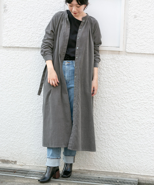 「KBF+」 長袖ワンピース ONE パープル レディース_画像4