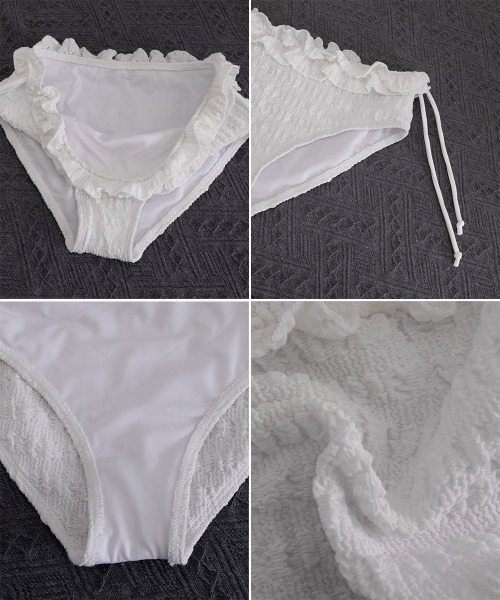 美品　ALEXIA STAM セパレート水着　上下セット　フリル　ホワイト miniministore（ミニミニストア） 水着 フリルビキニセパレート水着