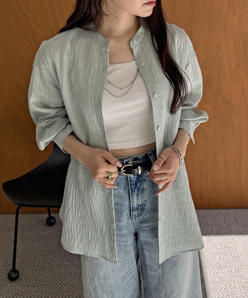 ikka（イッカ） リネンシャツ ブラウス シャツ 「雑誌InRed5月号掲載