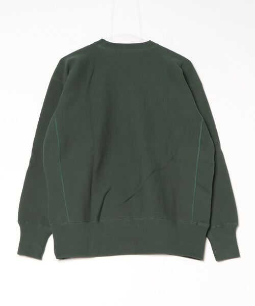 「Champion」 スウェットカットソー L ダークグリーン メンズの画像