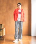ワイドパンツ パンツ Gardenタックプリン...の詳細画像4