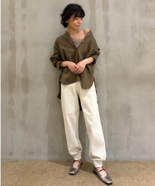 「Mila Owen」 イージーパンツ 0 グレー レディース_画像3