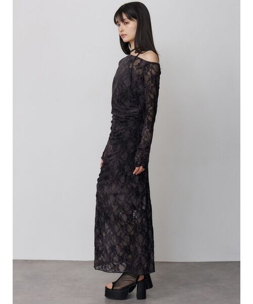 SALE厚底メッシュシアーブーツサンダル　ブラック MURUA（ムルーア） 厚底 サンダル 夏 メッシュシアーブーツサンダル