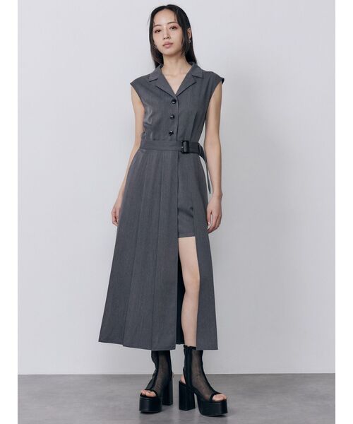 MURUA（ムルーア） 厚底 サンダル 夏 メッシュシアーブーツサンダル