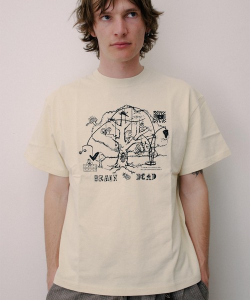 BRAIN DEAD（ブレインデッド） tシャツ ORACLE T-SHIRT メンズ
