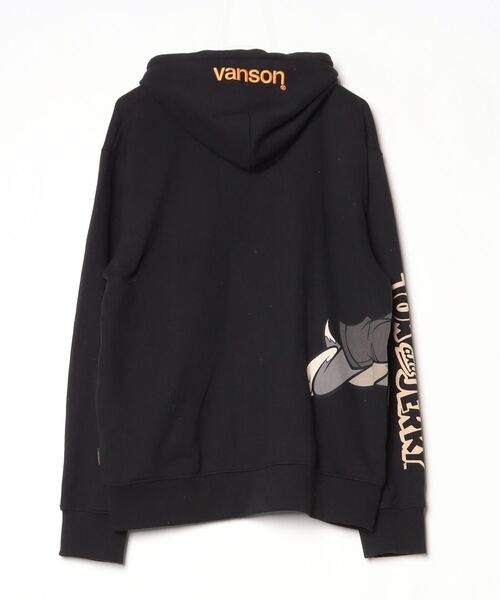 「VANSON」 ジップアップパーカー X-LARGE ブラック メンズ_画像2