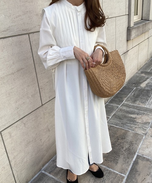 「junoah」 長袖ワンピース X-LARGE ブラック レディース_画像3
