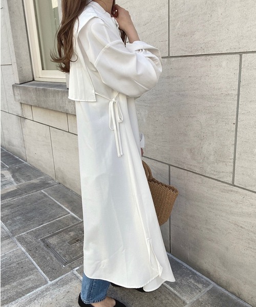 「junoah」 長袖ワンピース X-LARGE ブラック レディース_画像4