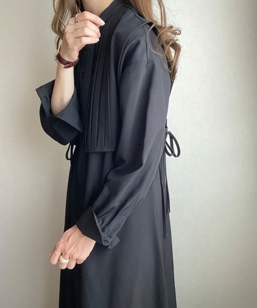 「junoah」 長袖ワンピース X-LARGE ブラック レディース_画像5
