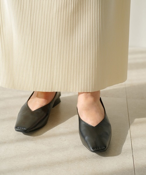 「rectangle」 フラットパンプス SMALL ブラック レディース_画像9