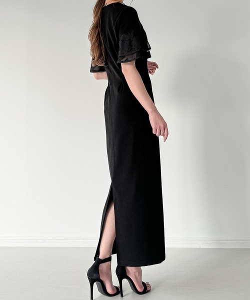 「junoah」 半袖ワンピース MEDIUM アイボリー レディース_画像8