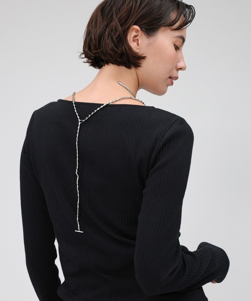 「BABYLONE」 長袖カットソー フリー ブラック レディース_画像3
