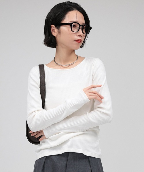 「BABYLONE」 長袖カットソー フリー ブラック レディース_画像8