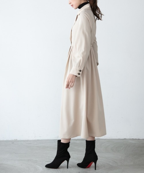 「M.deux」 長袖ワンピース MEDIUM ベージュ レディース_画像5