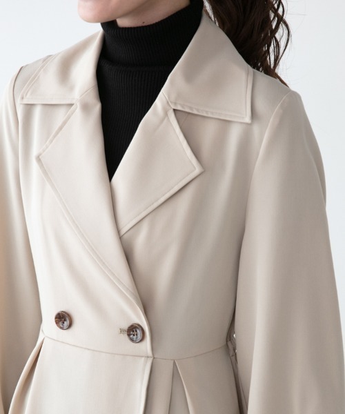 「M.deux」 長袖ワンピース MEDIUM ベージュ レディース_画像7