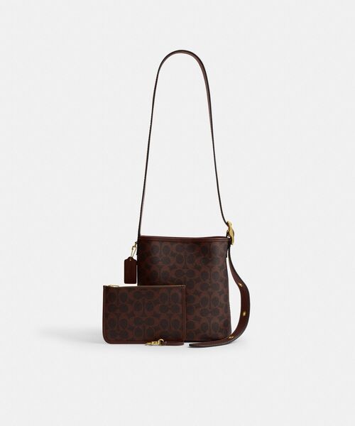 コーチ　シグネチャー柄バケットバッグ COACH（コーチ） ショルダーバッグ バッグ ブリーカーバケットバッグ21
