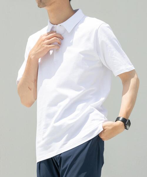 「URBAN RESEARCH ROSSO MEN」 半袖ポロシャツ LARGE ネイビー メンズ_画像3