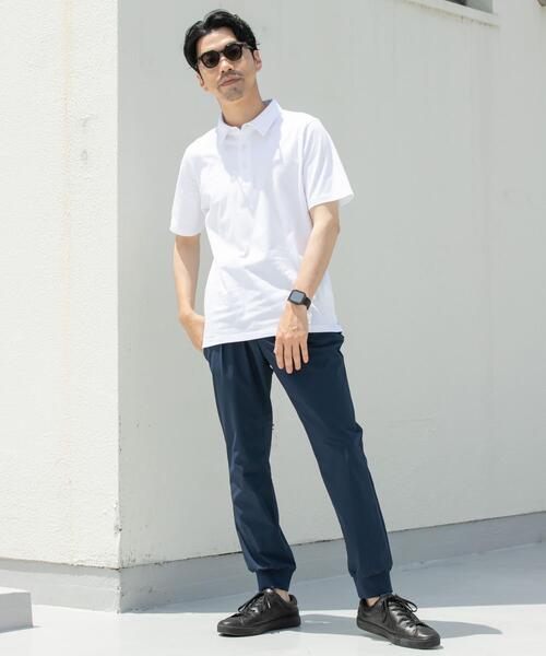 「URBAN RESEARCH ROSSO MEN」 半袖ポロシャツ LARGE ネイビー メンズ_画像6