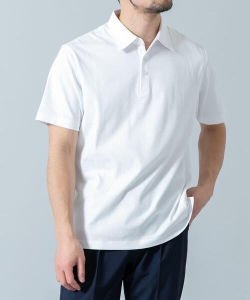 「URBAN RESEARCH ROSSO MEN」 半袖ポロシャツ LARGE ネイビー メンズ_画像8