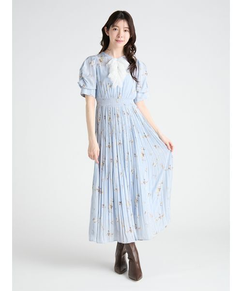 CELFORD（セルフォード） ワンピース 半袖 フローラルヨークレース