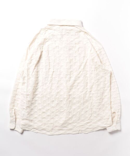 「aimoha」 長袖シャツ MEDIUM ベージュ メンズ_画像2