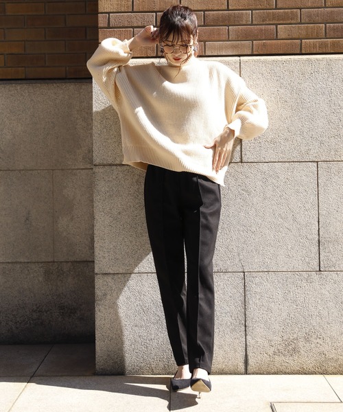 最新 パンツ センタープレス テーパードパンツ forja 最新 パンツ センタープレス テーパードパンツ forja