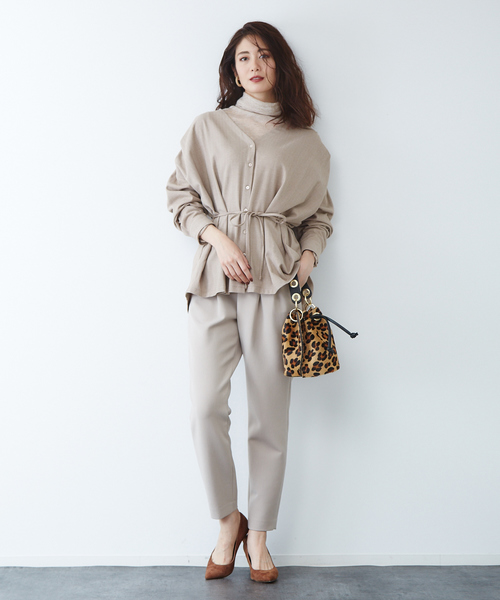 qualite シャツ ブラウス anana フロントタックシャツブラウス