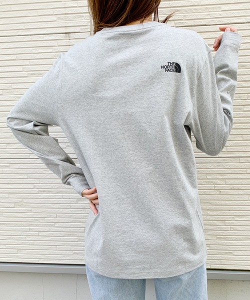 【国内発】 HYKE × THE NORTH FACE / 長袖Tシャツ (レディース) THE NORTH FACE tシャツ 「THE FACE」 ザ・ノース・フェイス