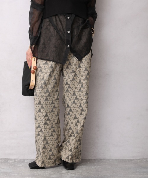 パンツ ジャガード織ワイドパンツ Zozotown限定商品 Zozotown 通販 Paypayモール