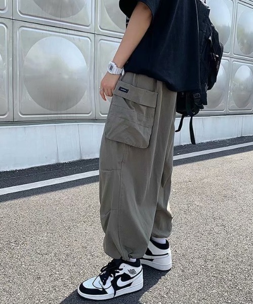 未使用 カオヨリナカミ カーゴパンツ ネイビー M メンズ レディース VIOLETTA カーゴパンツ グロッシーカーゴパンツ レディース