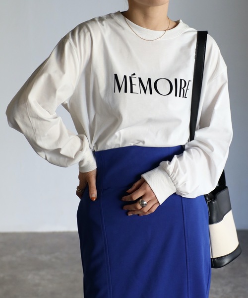 PEOPLESTYLEレトロ ロゴ プリントTシャツ ロンT ルーズ 男女兼用 BENDER TOKYO】古着風 レトロ バンドプリント ロングスリーブT