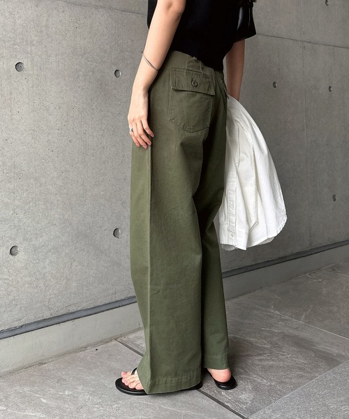 ワイドパンツ パンツ 「新色・新サイズ追加」ワイドベイカーパンツ（S/M/L/XL/トールサイズ) レディース | andme | 25