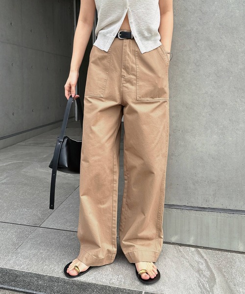 wax thm ベイカーパンツ サンドベージュ　M WAX (ワックス) Baker pants(ベイカーパンツ) KHAKI