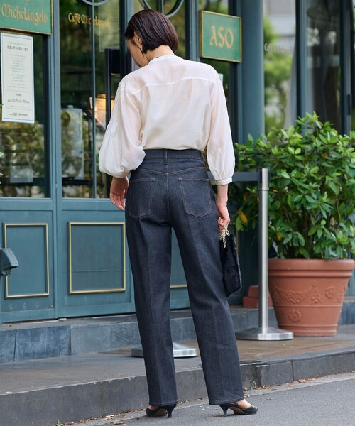 新品！自由区デニムパンツ　ジーンズ 自由区 ジーンズ デニム デニムパンツ 「洗える」ウスカルデニム
