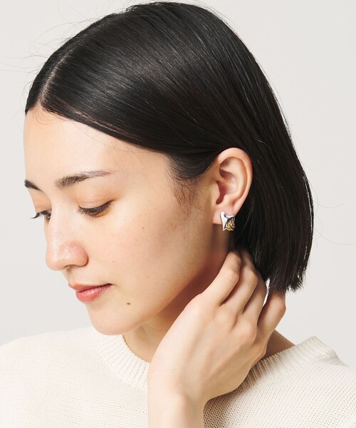 イヤリング 「LAPUIS」Coil Heart イヤリング レディースの画像