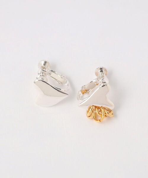 イヤリング 「LAPUIS」Coil Heart イヤリング レディースの画像
