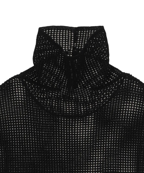 FREAK'S STORE tシャツ CLANE/クラネ HIGH NECK MESH KNIT TOPS
