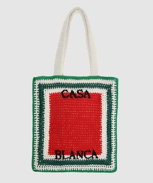 トートバッグ Casablanca Crochet Bag Casablanca トートバッグ KNIT COTTON CROCHET BAG メンズ