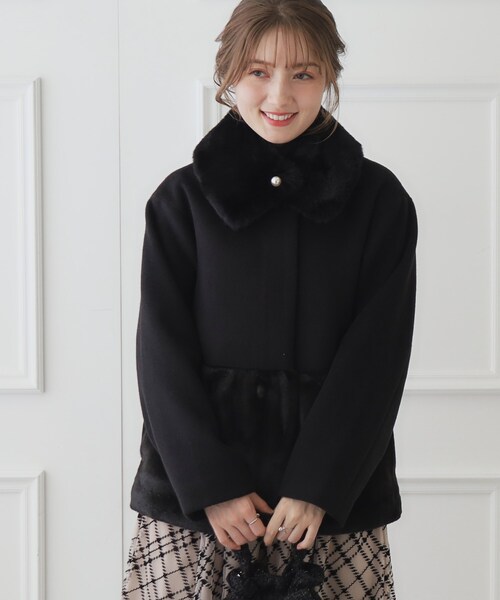 &byP&D フード付きフェイクファーコート追加写真 ジャケット・アウター