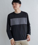 tシャツ ミニ裏毛切り替えロンT メンズの詳細画像5