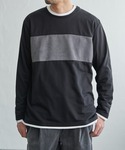 tシャツ ミニ裏毛切り替えロンT メンズの詳細画像4