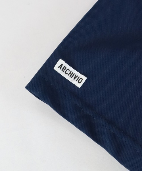 archivio ポロシャツ 「MENS」UV速乾カノコハーフジップ