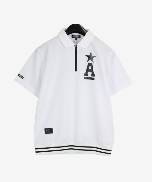 archivio ポロシャツ 「MENS」UV速乾カノコハーフジップ