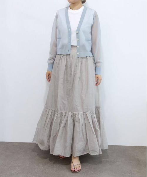 Marilyn Moon カーディガン シャインシアーニットカーディガン