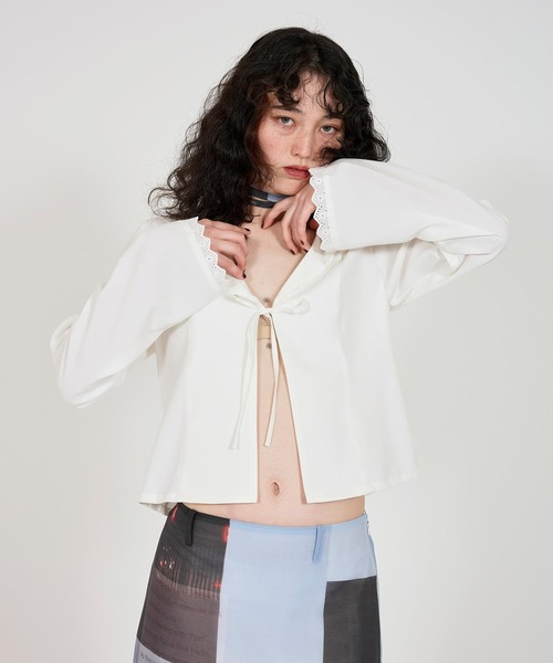 TINA：JOJUN（ティーナジョジュン） ブラウス シャツ ショールカラー