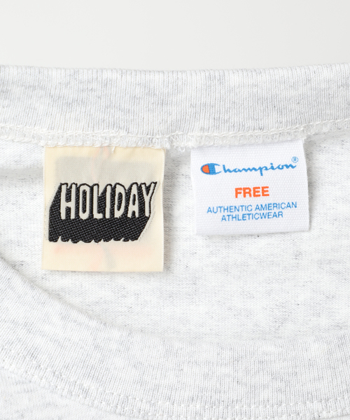 CHAMPION×JOURNAL STANDARD　 HOLIDAY 　Tシャツ Champion tシャツ 「CHAMPION×JOURNAL STANDARD」by HOLIDAY T