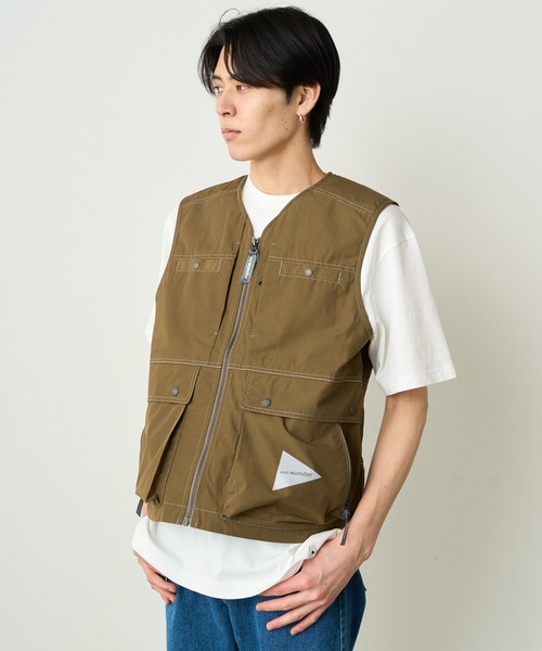 and wander ベスト ジレ wander/アンドワンダー tough aramid