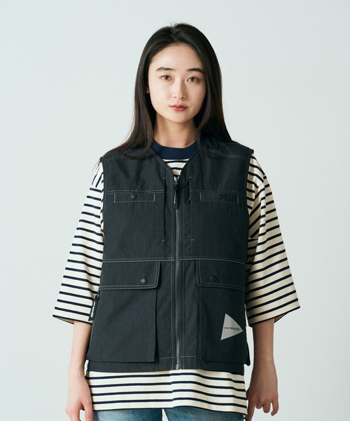 激レア‼️and wanderアウトドアベスト セール】and wander/アンドワンダー tough aramid vest (M