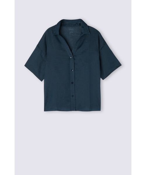 Intimissimi tシャツ リネンファブリック 半袖シャツ レディース