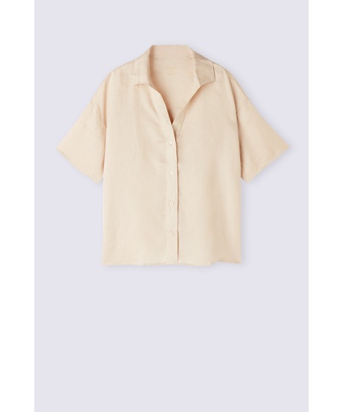 Intimissimi tシャツ リネンファブリック 半袖シャツ レディース
